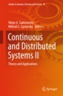 Image for Continuous and Distributed Systems II: Theory and Applications