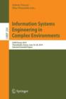 Image for Information Systems Engineering in Complex Environments : CAiSE Forum 2014, Thessaloniki, Greece, June 16-20, 2014, Selected Extended Papers