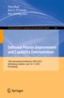 Image for Software Process Improvement and Capability Determination: 15th International Conference, SPICE 2015, Gothenburg, Sweden, June 16-17, 2015. Proceedings : 526