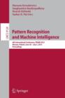 Image for Pattern recognition and machine intelligence  : 6th International Conference, PReMI 2015, Warsaw, Poland, June 30-July 3, 2015