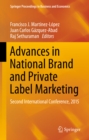 Image for Advances in National Brand and Private Label Marketing: Second International Conference, 2015