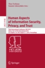 Image for Human aspects of information security, privacy, and trust: third international conference, HAS 2015, held as part of HCI International 2015, Los Angeles, CA, USA, August 2-7, 2015. Proceedings