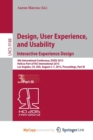 Image for Design, User Experience, and Usability: Interactive Experience Design