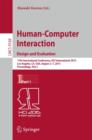 Image for Human-Computer Interaction: Design and Evaluation : 17th International Conference, HCI International 2015, Los Angeles, CA, USA, August 2–7, 2015. Proceedings, Part I