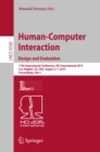Image for Human-computer interaction.: 17th International Conference, HCI International 2015, Los Angeles, CA, USA, August 2-7, 2015, Proceedings (Design and evaluation) : 9169