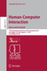 Image for Human-Computer Interaction: Users and Contexts