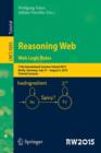Image for Reasoning Web. Web Logic Rules