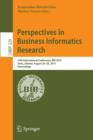Image for Perspectives in Business Informatics Research  : 14th International Conference, BIR 2015, Tartu, Estonia, August 26-28, 2015, proceedings
