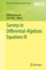 Image for Surveys in Differential-Algebraic Equations III : III