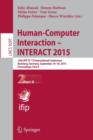 Image for Human-Computer Interaction – INTERACT 2015 : 15th IFIP TC 13 International Conference, Bamberg, Germany, September 14-18, 2015, Proceedings, Part II