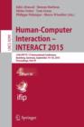 Image for Human-Computer Interaction – INTERACT 2015 : 15th IFIP TC 13 International Conference, Bamberg, Germany, September 14-18, 2015, Proceedings, Part IV