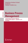 Image for Business Process Management: 13th International Conference, BPM 2015, Innsbruck, Austria, August 31 -- September 3, 2015, Proceedings