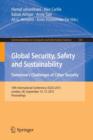 Image for Global security, safety and sustainability  : tomorrow&#39;s challenges of cyber security