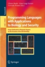Image for Programming Languages with Applications to Biology and Security