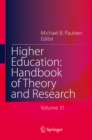 Image for Higher Education: Handbook of Theory and Research : 31