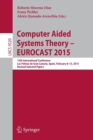 Image for Computer aided systems theory  : 15th International Conference, Las Palmas de Gran Canaria, Spain, February 8-13, 2015, revised selected papers