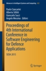Image for Proceedings of 4th International Conference in Software Engineering for Defence Applications: SEDA 2015 : 422