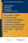 Image for Information Systems Architecture and Technology: Proceedings of 36th International Conference on Information Systems Architecture and Technology - ISAT 2015 - Part I