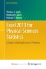 Image for Excel 2013 for Physical Sciences Statistics : A Guide to Solving Practical Problems
