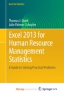 Image for Excel 2013 for Human Resource Management Statistics : A Guide to Solving Practical Problems