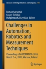 Image for Challenges in automation, robotics and measurement techniques  : proceedings of Automation-2016, March 2-4, 2016, Warsaw, Poland