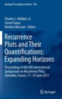 Image for Recurrence Plots and Their Quantifications: Expanding Horizons : Proceedings of the 6th International Symposium on Recurrence Plots, Grenoble, France, 17-19 June 2015