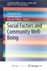 Image for Social Factors and Community Well-Being
