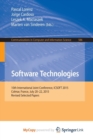 Image for Software Technologies : 10th International Joint Conference, ICSOFT 2015, Colmar, France, July 20-22, 2015, Revised Selected Papers