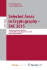 Image for Selected Areas in Cryptography - SAC 2015