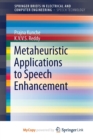 Image for Metaheuristic Applications to Speech Enhancement