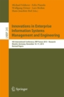 Image for Innovations in enterprise information systems management and engineering: 4th International Conference, ERP Future 2015 - Research, Munich, Germany, November 16-17, 2015 : 245