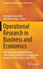 Image for Operational Research in Business and Economics : 4th International Symposium and 26th National Conference on Operational Research, Chania, Greece, June 2015