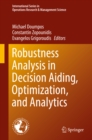 Image for Robustness Analysis in Decision Aiding, Optimization, and Analytics : 241