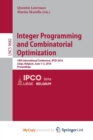 Image for Integer Programming and Combinatorial Optimization : 18th International Conference, IPCO 2016, Liege, Belgium, June 1-3, 2016, Proceedings