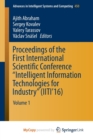 Image for Proceedings of the First International Scientific Conference &quot;Intelligent Information Technologies for Industry&quot; (IITI&#39;16) : Volume 1