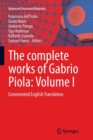 Image for The complete works of Gabrio Piola: Volume I