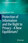Image for Protection of Information and the Right to Privacy - A New Equilibrium?