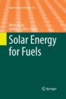 Image for Solar Energy for Fuels
