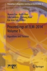 Image for Proceedings of ELM-2014 Volume 1