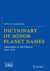 Image for Dictionary of Minor Planet Names