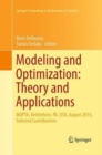 Image for Modeling and Optimization: Theory and Applications : MOPTA, Bethlehem, PA, USA, August 2014   Selected Contributions