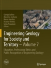 Image for Engineering geology for society and territoryVolume 7,: Education, professional ethics and public recognition of engineering geology