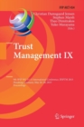 Image for Trust Management IX