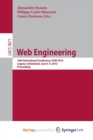 Image for Web Engineering : 16th International Conference, ICWE 2016, Lugano, Switzerland, June 6-9, 2016. Proceedings