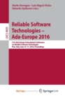 Image for Reliable Software Technologies - Ada-Europe 2016
