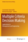 Image for Multiple Criteria Decision Making : Applications in Management and Engineering