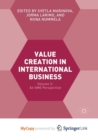 Image for Value Creation in International Business