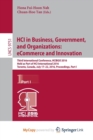 Image for HCI in Business, Government, and Organizations: eCommerce and Innovation : Third International Conference, HCIBGO 2016, Held as Part of HCI International 2016, Toronto, Canada, July 17-22, 2016, Proce