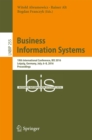 Image for Business Information Systems: 19th International Conference, Bis 2016, Leipzig, Germany, July, 6-8, 2016, Proceedings