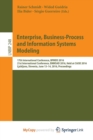 Image for Enterprise, Business-Process and Information Systems Modeling : 17th International Conference, BPMDS 2016, 21st International Conference, EMMSAD 2016, Held at CAiSE 2016, Ljubljana, Slovenia, June 13-